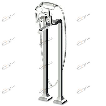 ZB2247 - R99657 Отдельностоящая ванна-душ с переключателем, ручной душ, гибкий шланг 1500 мм. Zucchetti Bellagio 