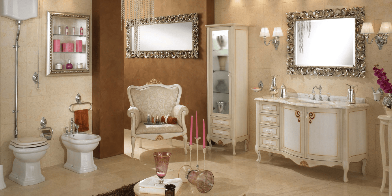 Комплект мебели для ванной 13/6 LINEATRE Gold Componibile 136 - Вид №1