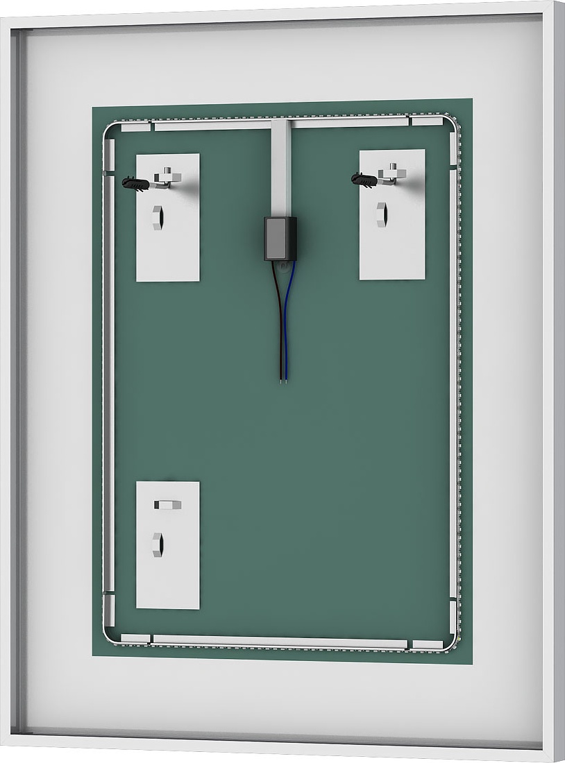 BY 2211 Зеркало в багетной раме cо встроенным LED-светильником 26,5 W EVOFORM Ledside - Вид №2