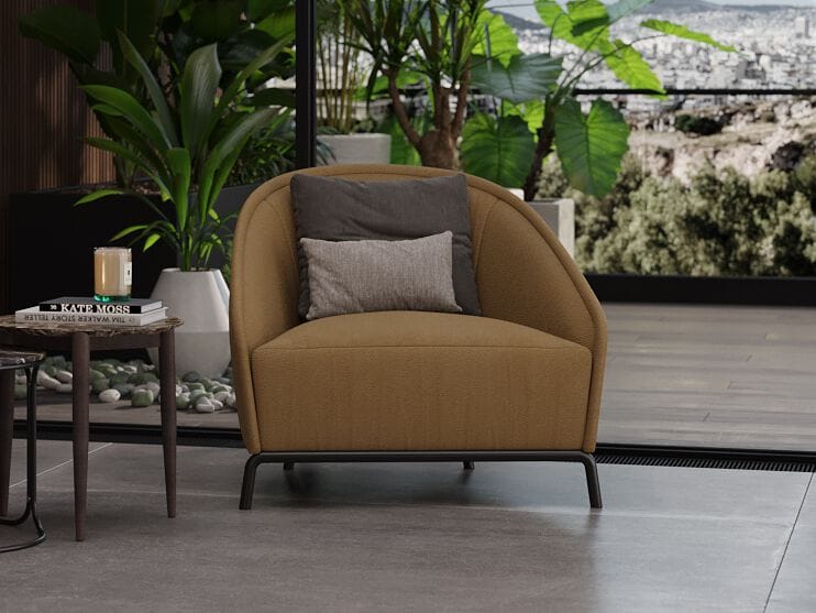 Тканевое кресло с подлокотниками PRADDY Metro ARCH-00135944 - Вид №1