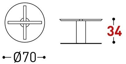 Varaschin Садовый столик круглый из стали Big 136t - Вид №10