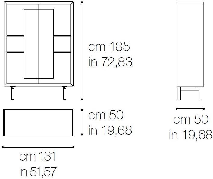 Grilli Витрина со встроенным освещением Quadro 781701 - Вид №4