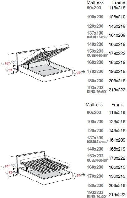 Двуспальная кровать для хранения Bolzan Gaya ARCH-00136870 - Вид №2