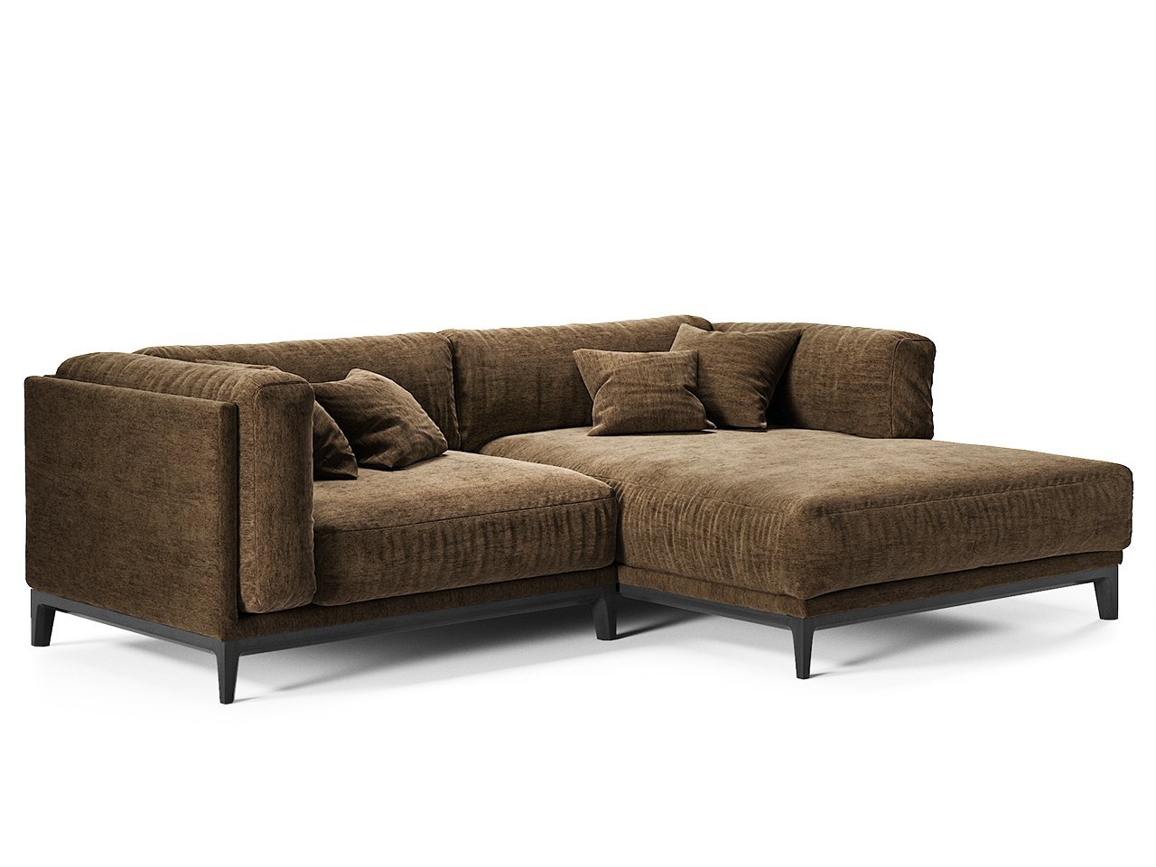 Диван Case угловой темно-коричневый THE IDEA ДИЗАЙНЕРСКИЕ 210552 Коричневый  - Вид №1