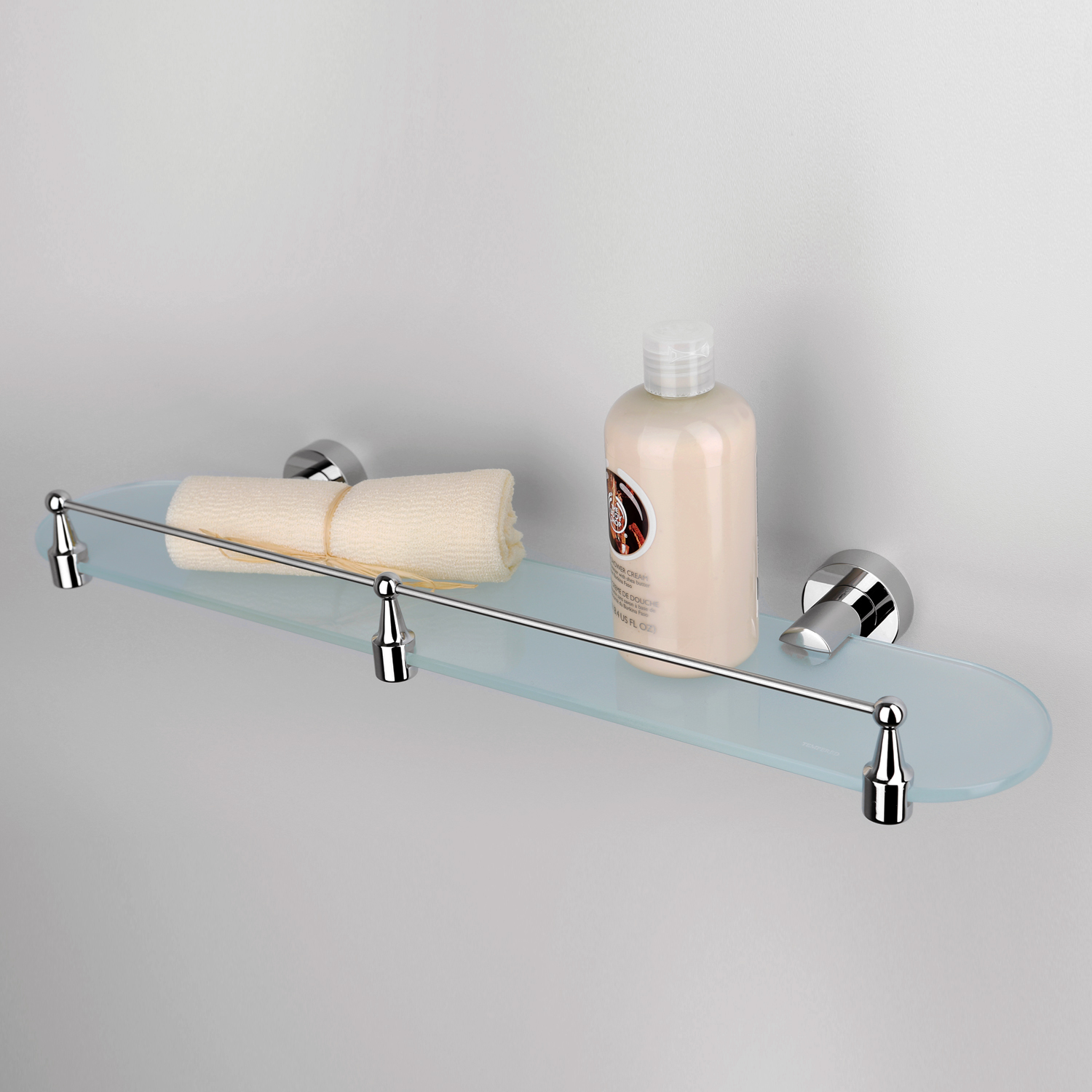 K-9444 Donau Полка стеклянная с бортиком WasserKRAFT Donau K-9400 