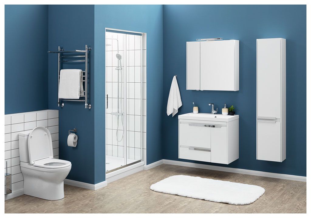 Тумба с раковиной Aquanet Тиволи 80 белый 0018005500179395 - Вид №3