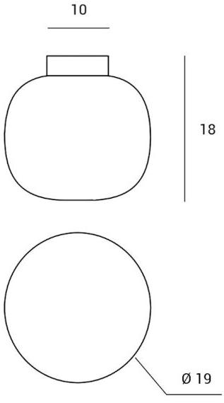 Miloox BOMBO Потолочный светильник из опалового стекла 1744.124 - Вид №2