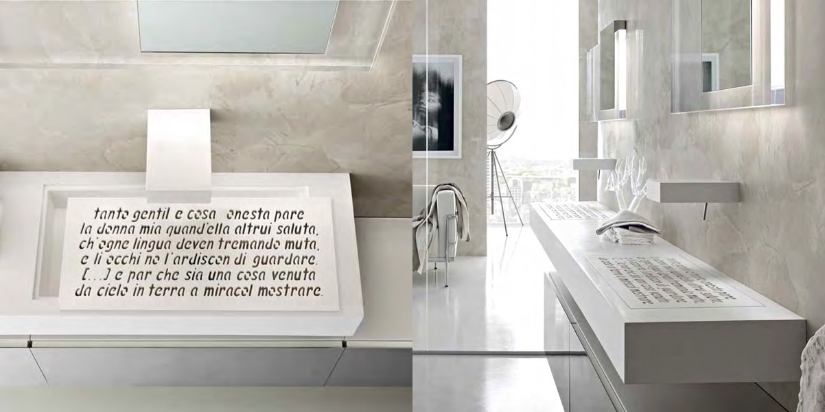 Toscoquattro Комплект мебели для ванной 02 из искуств. камня CONCERTO белый 13AA47SA13B25BIL - Вид №1