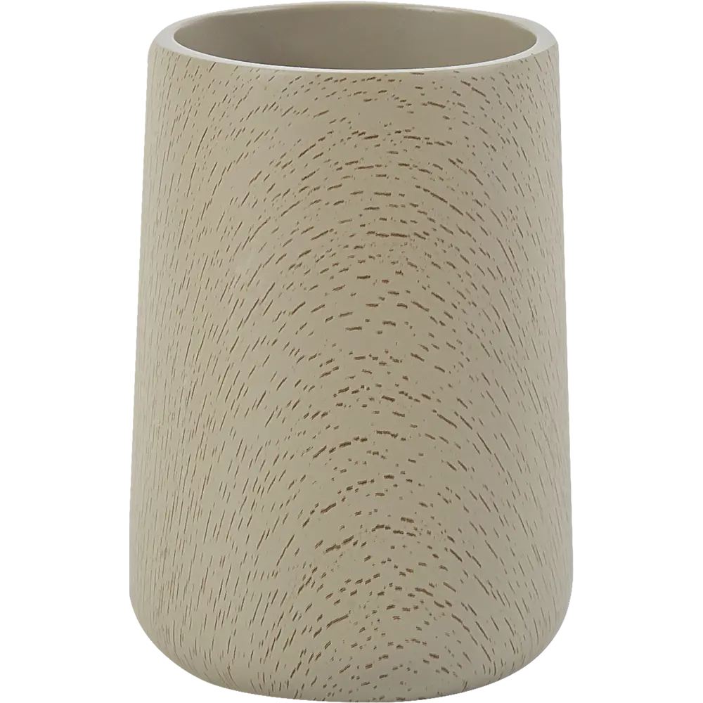 Стакан для зубных щеток Bath Plus Legno полирезина цвет серо-коричневый 82376942 STLM-2147512
