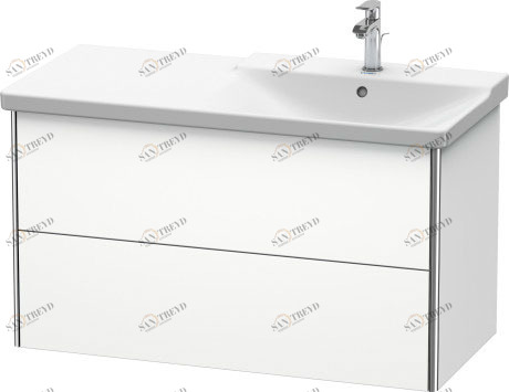 XS418801818 XSquare Тумбочка подвесная Белый матовый, декор Duravit