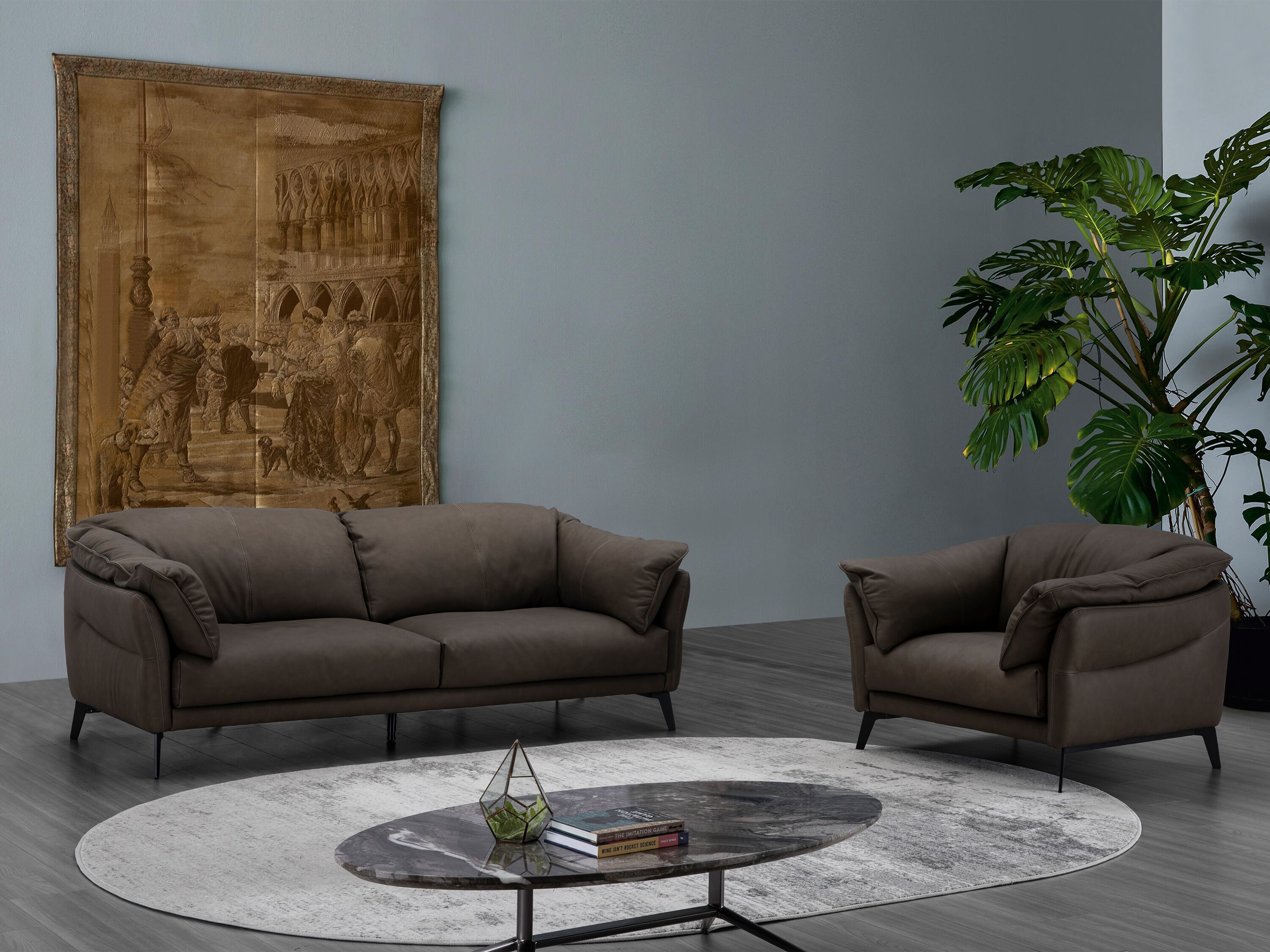 2-местный кожаный диван CAMPO DE' FIORI TUSCANY ARCH-00063650 - Вид №6