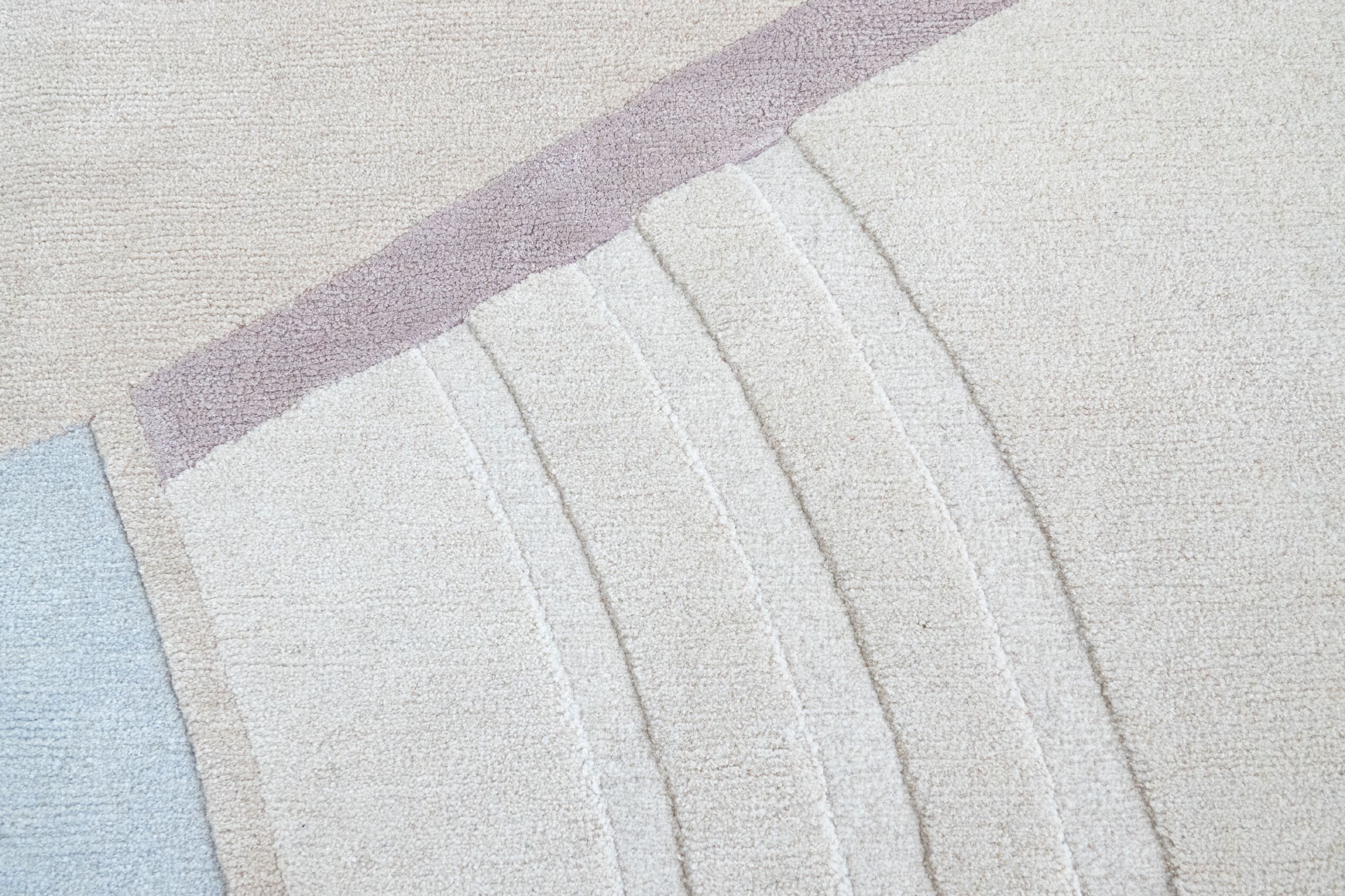 Круглый ковер ручной работы Tapis Rouge абстракция ARCH-00052372