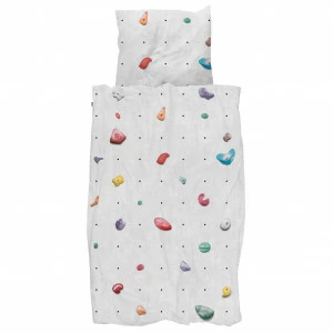 Комплект постельного белья односпальный "Скалодром" 150х200 см SNURK  335497 Белый;зеленый;голубой