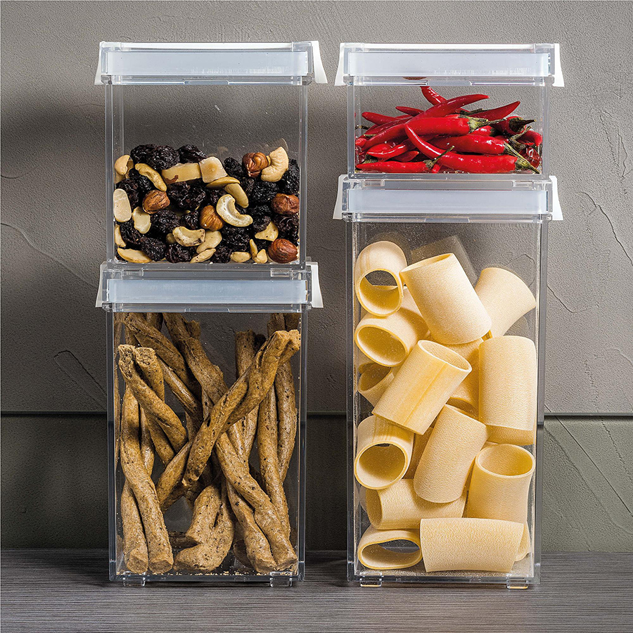 Контейнер с крышкой Click&Fresh M серый Guzzini 16920133 - Вид №1