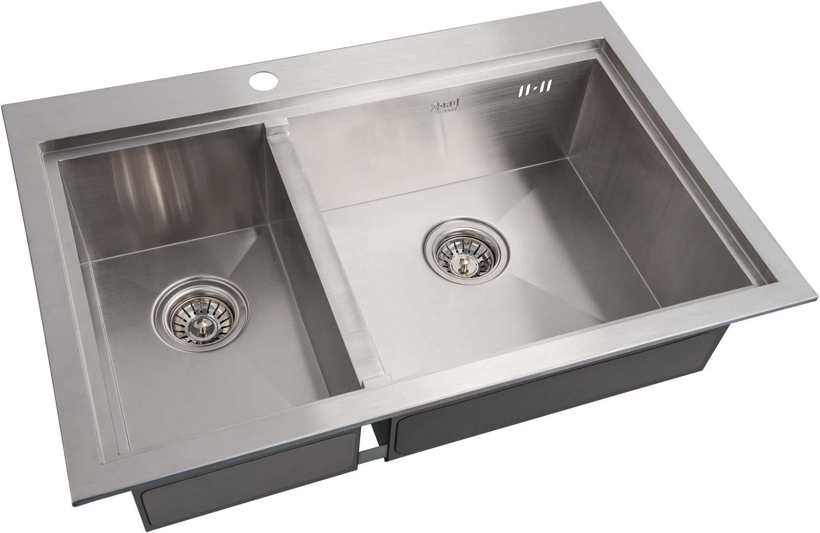 Мойка кухонная ZorG Master X Flash ZM X-5278-R из нержавеющей стали, сталь