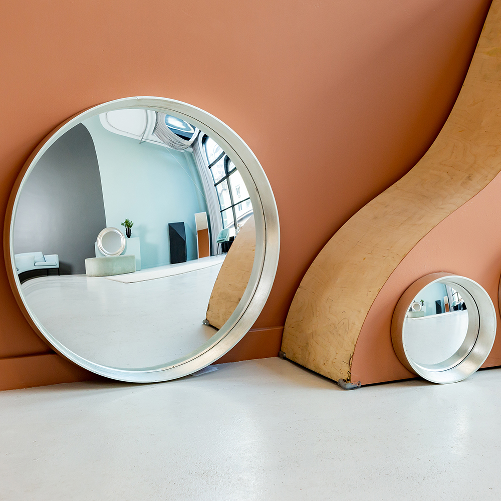 21092113 Зеркало декоративное настенное «Хогард Сильвер» (версия L) (fish-eye) Object Desire Зазеркалье  - Вид №4