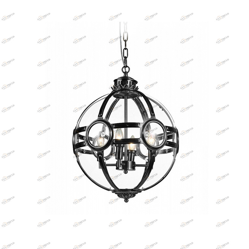 Подвесной светильник Hagerty 3 black от Delight Collection KG0516P-3 DELIGHT COLLECTION ДИЗАЙНЕРСКИЕ 243684 Прозрачный;черный 