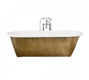 Gentry Home Bexley Cast iron bathtubs with feet Gold leaf GH101893