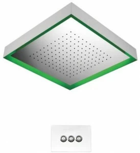 GUGLIELMI Квадратная светодиодная душевая лейка из нержавеющей стали Water therapy Fiad80694