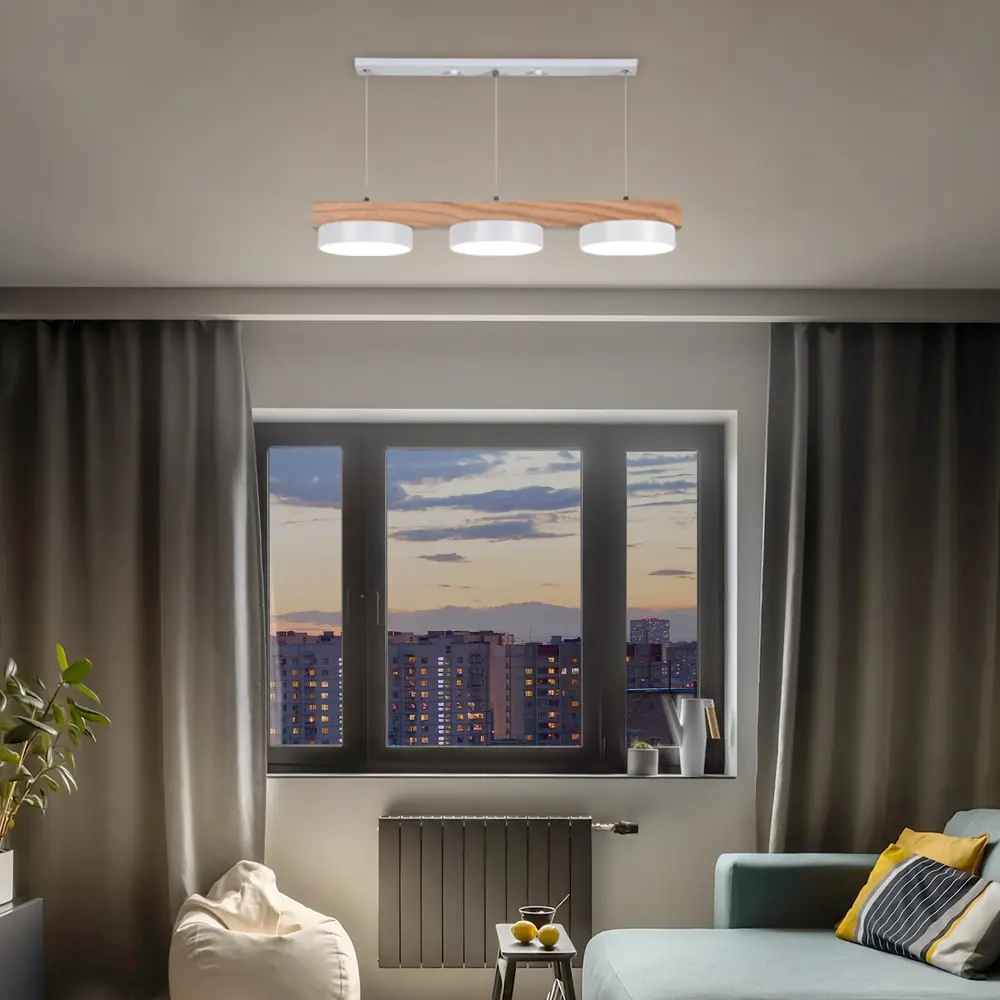 Люстра светодиодная Racemo 516075 18 м² регулируемый белый свет цвет бело-коричневый 88333062 STLM-2107210 RITTER  - Вид №17