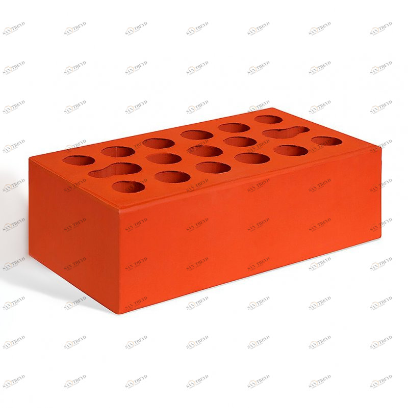 Кирпич облицовочный полуторный М-150 красный Керма 5541