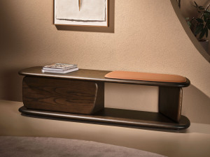 Деревянный шкаф для обуви / скамья