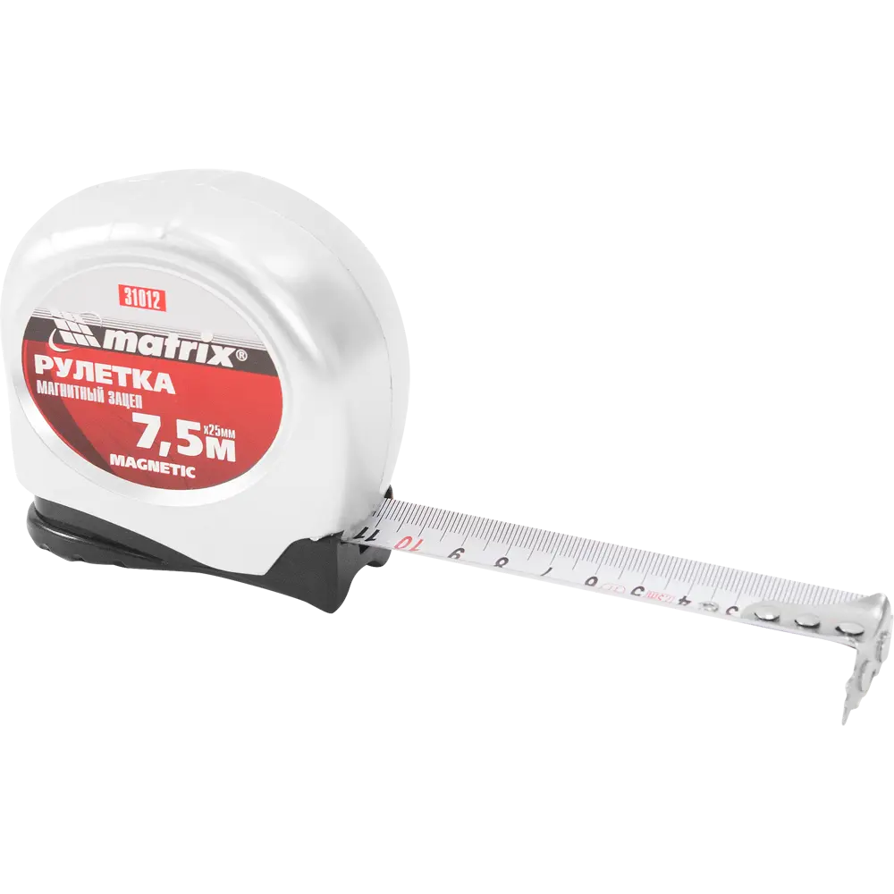Рулетка Matrix Magnetic с магнитным наконечником, 7.5 м x 25 мм 82130684 STLM-2127965 