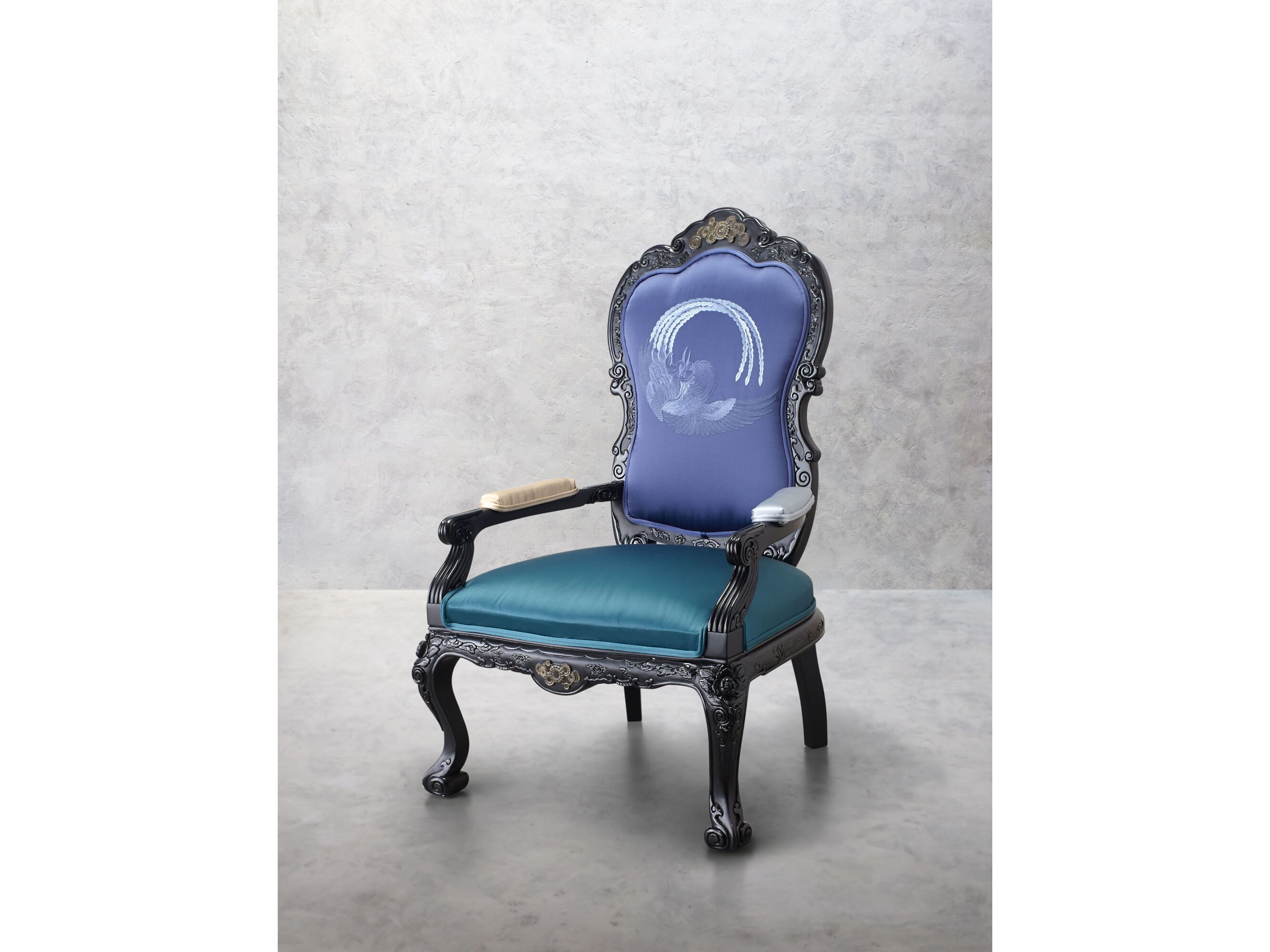 Тканевое кресло bergère с подлокотниками K-3 LOUIS ARCH-00139470