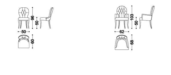 Мягкий стул из ткани OPERA CONTEMPORARY GEORGES ARCH-00108512 - Вид №6