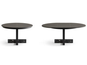 Стальной круглый выдвижной стол