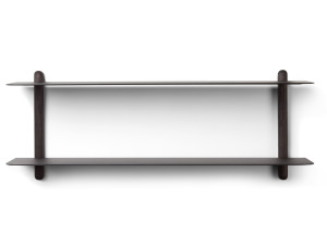 Стальная и деревянная полка