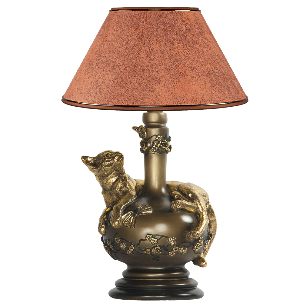 32077,34013 Настольная лампа Агнесса Персик BOGACHO 4627138210833, 4627138151518