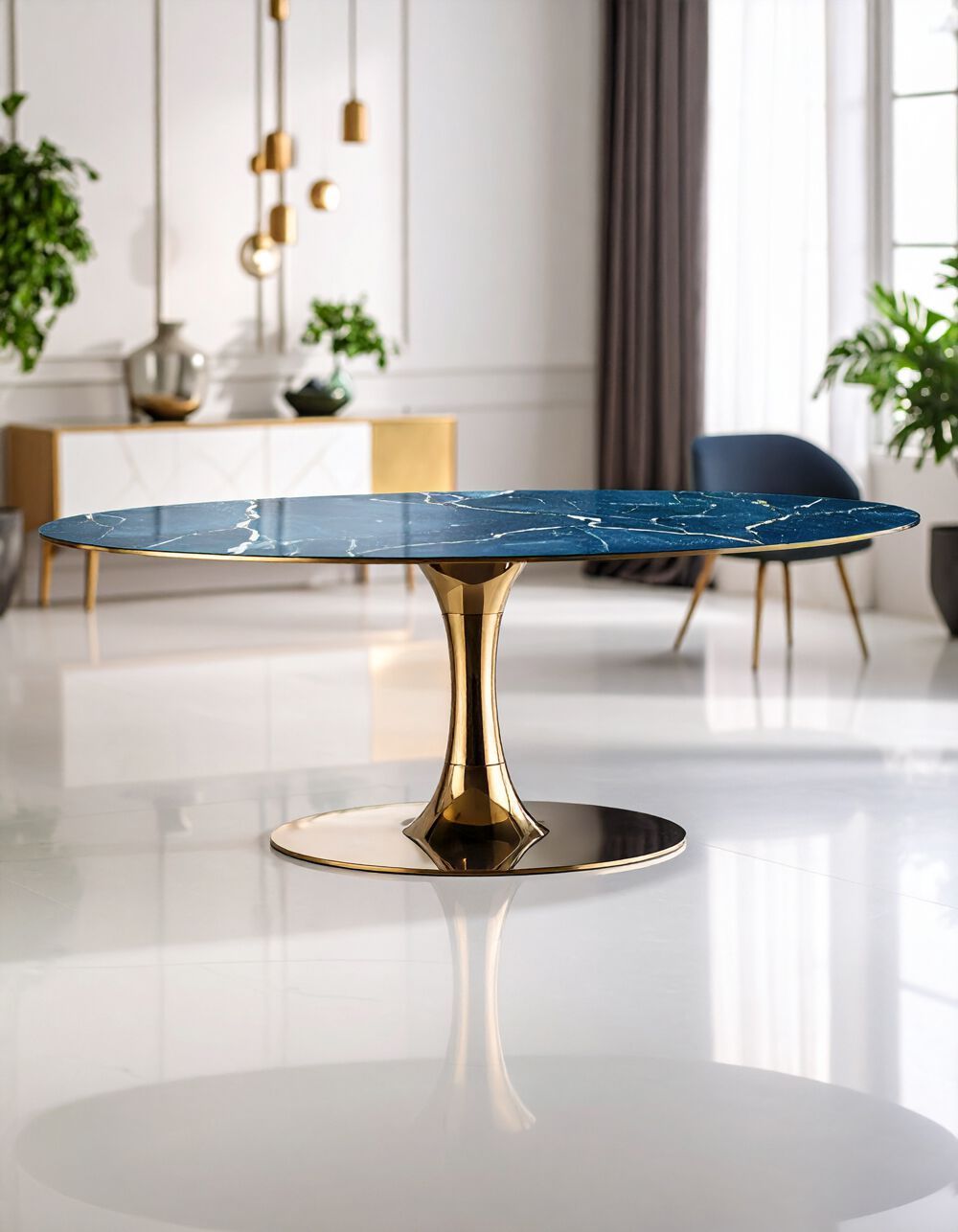 Алюминиевый овальный стол Vela Arredamenti ELLISSE ARCH-00028759 - Вид №4