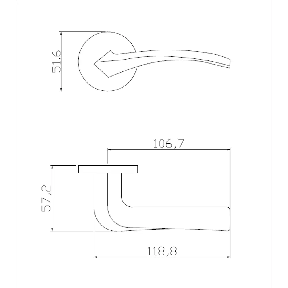 Дверные ручки Edson EDS-88H-R2 в цвете графит 85169310 STLM-0059363 - Вид №4