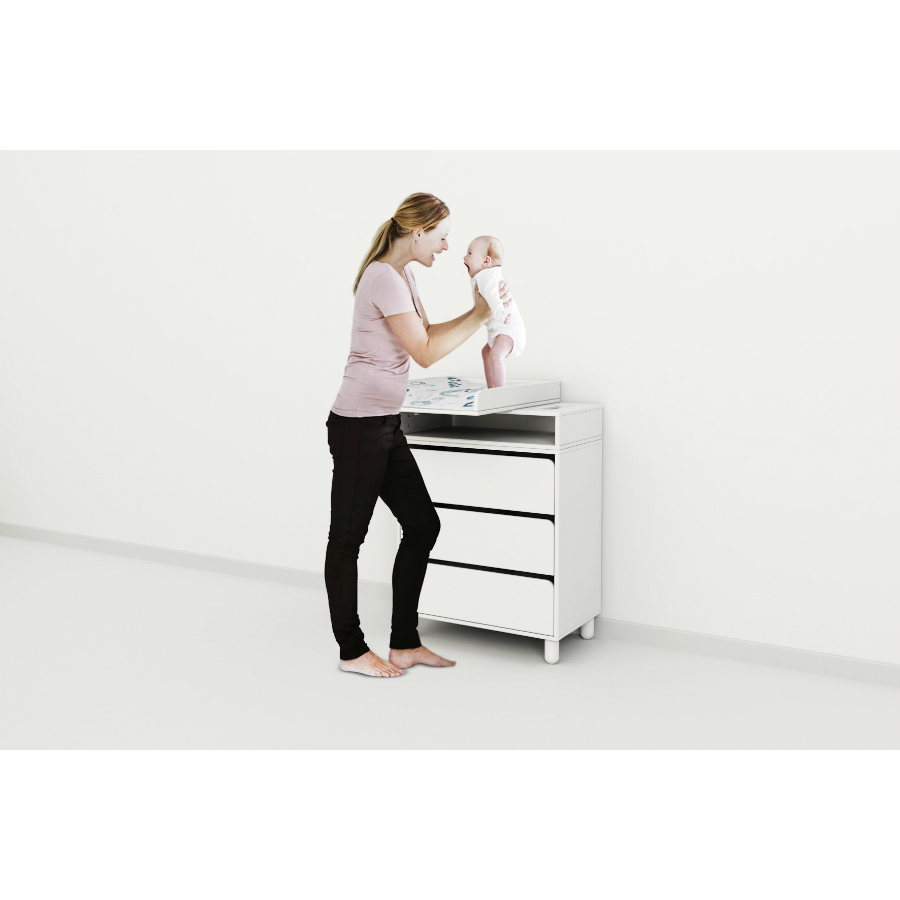 Стол пеленальный Flexa Baby с тремя ящиками, белый, 96х72х43,5/72 см 901066140 - Вид №3