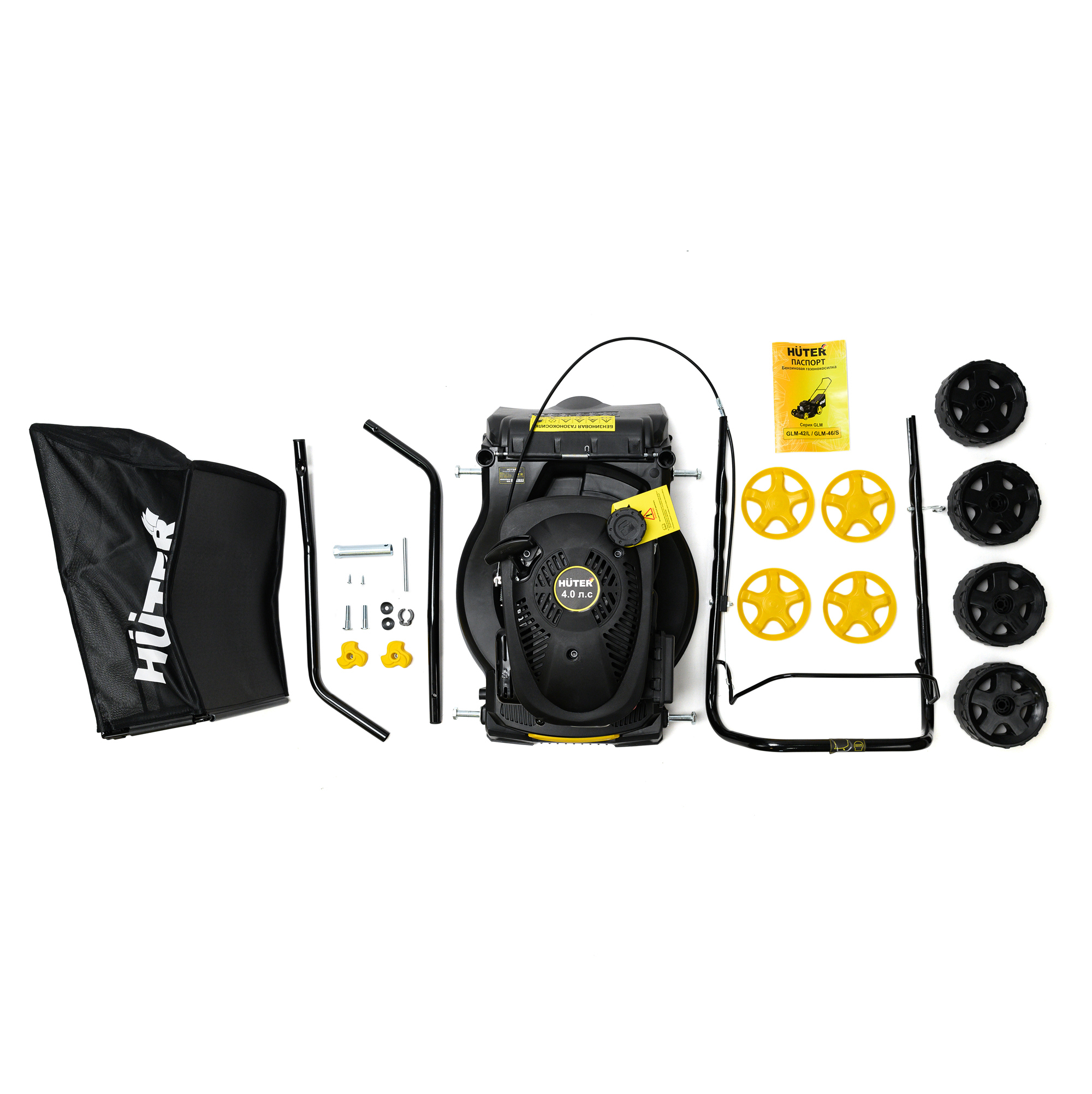Бензиновая газонокосилка HUTER GLM-42/L для идеального газона 84410301 STLM-0049626 - Вид №3