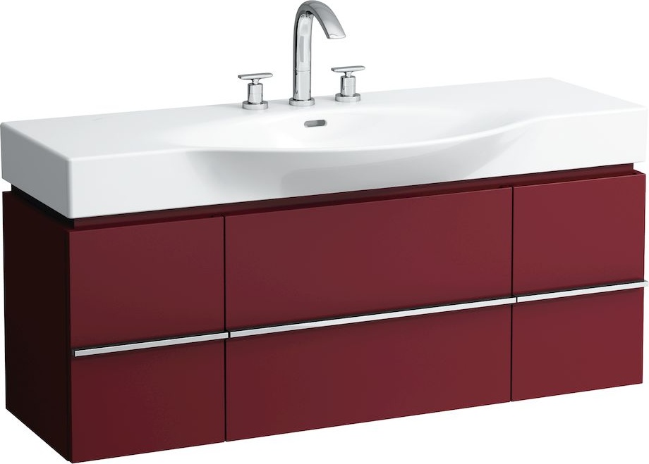 H4013020754751 Шкафчик под раковину, для раковин 811704, 812704, 2 выдвижных ящика с 2 дверцами, 2 стеклянные полки LAUFEN PRO - Вид №25