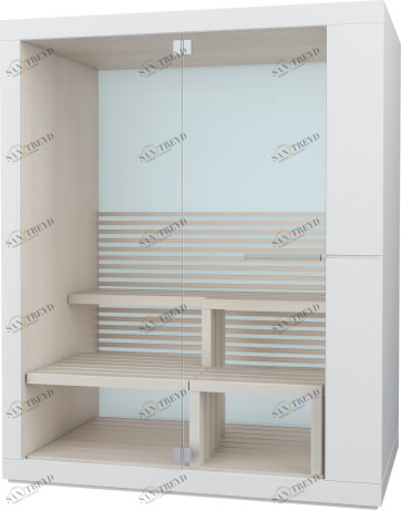 750913002011000 Сауна Inipi, пристенный и угловой вариант Inipi #7509 1800 x 1170 x 2220 мм
Исполнение: американский орех (нат.шпон) Белый глянцевый декор Duravit 