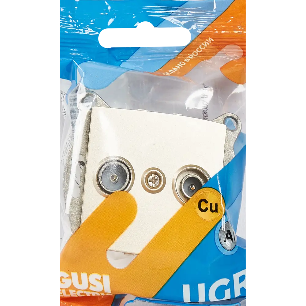 ТВ-розетка оконечная Gusi Electric для кабельного и спутникового ТВ 83864443 Ugra STLM-0045223 - Вид №5