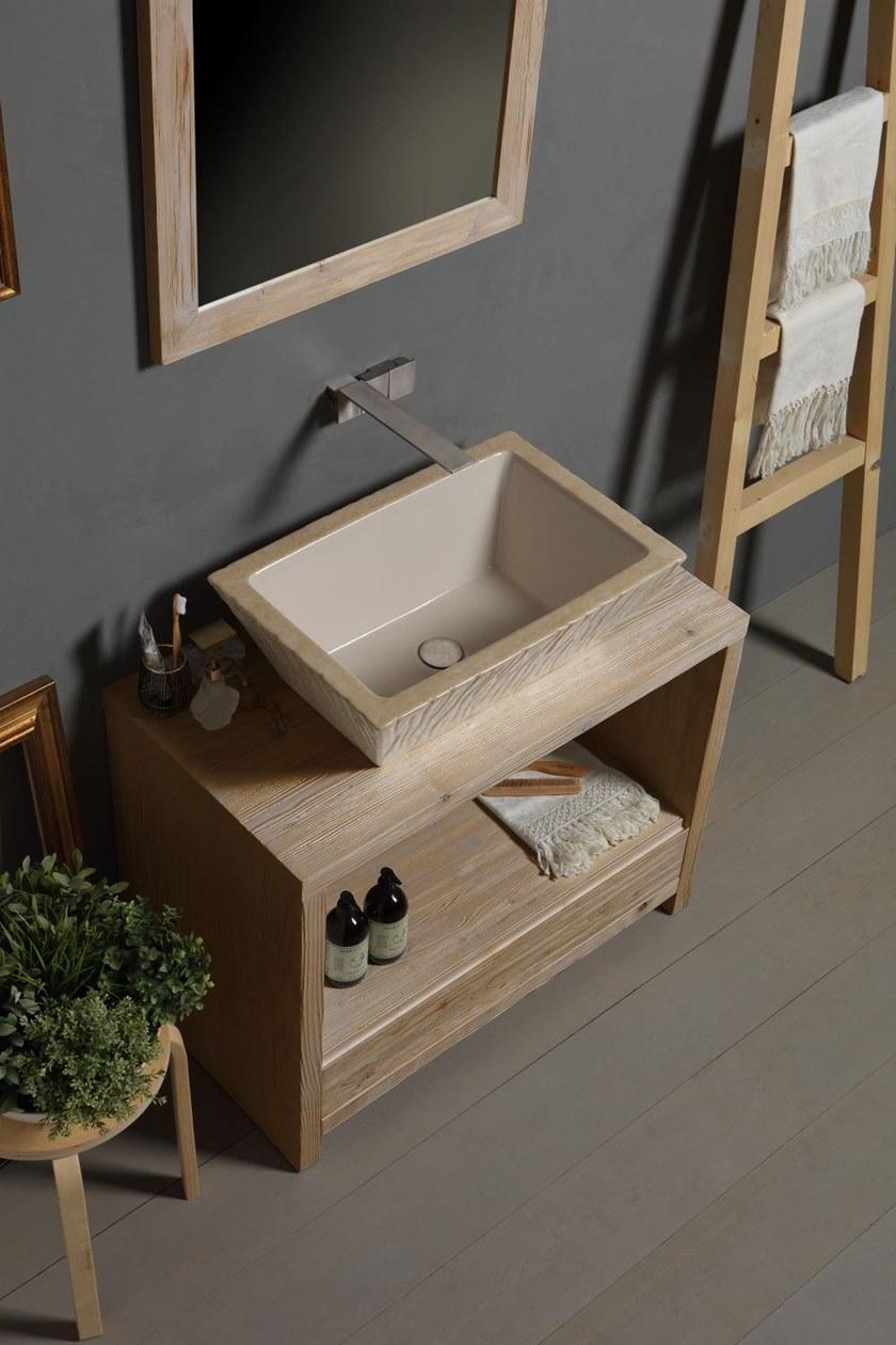 Ptr01r Подвесная раковина настенная овальная Horganica Pietra белая - Вид №13