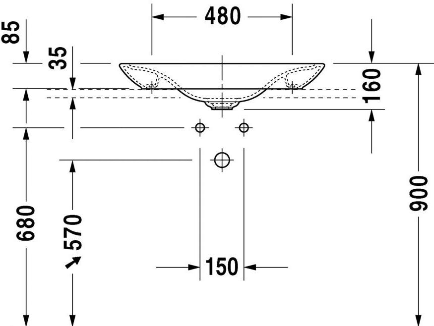 Накладная раковина на столешницу  овальная Duravit PuraVida sun-id-1410218 - Вид №3