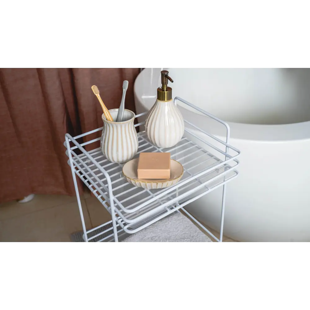 Стакан для зубных щёток Swensa Lotta керамика цвет бежевый STLM-2040118 - Вид №1