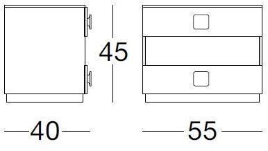 Longhi Прямоугольная тумбочка из дерева с ящиками Loveluxe 2014 – royal collection Y 820 - Вид №4