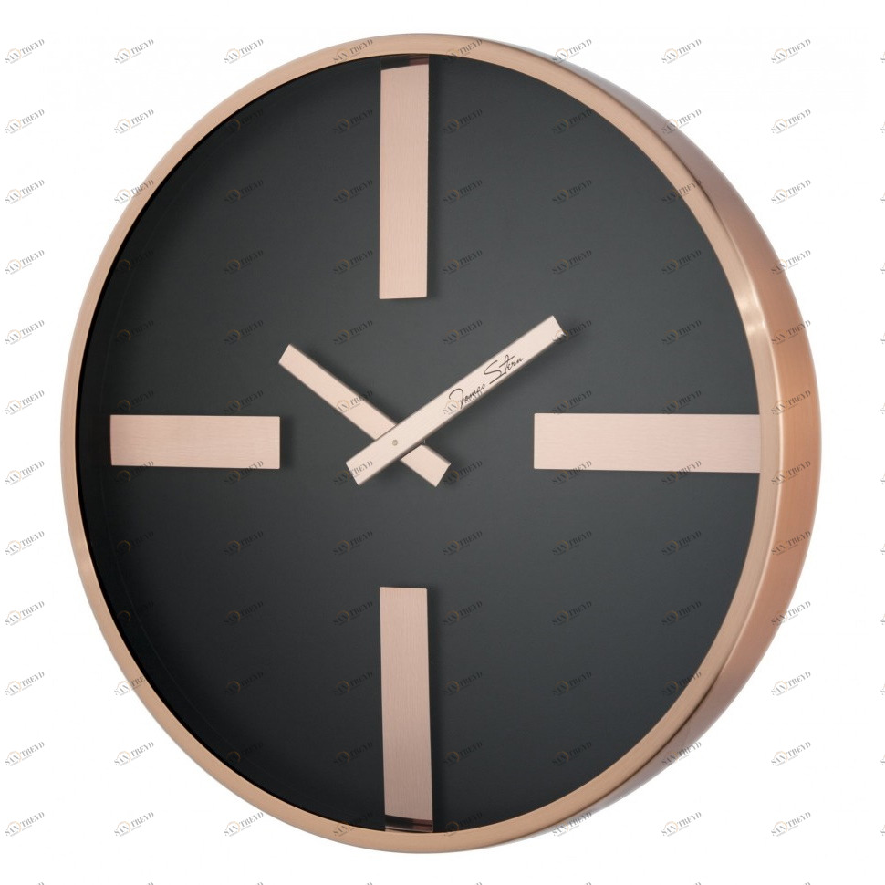 Часы настенные медные Tomas Stern 4007C TOMAS STERN ДИЗАЙНЕРСКИЕ 00-3872677 Розовый;черный 