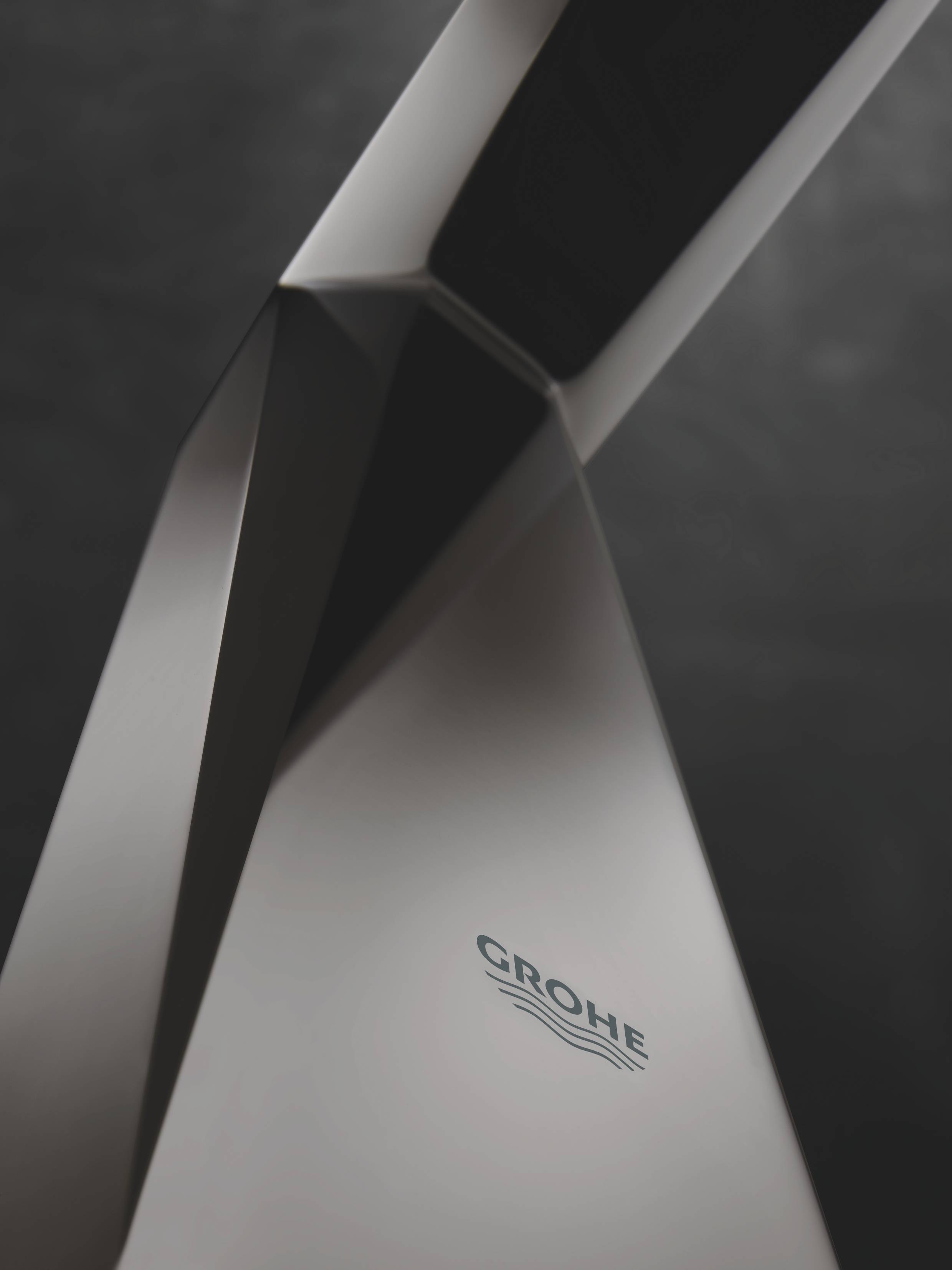 Смеситель для раковины GROHE Allure Brilliant на 3 отверстия, высокий излив, темный графит глянец (20344A00) - Вид №5