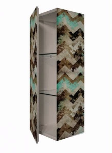 MOMENTI Стенка для ванной комнаты колонна из МДФ с дверью Crazy home furniture