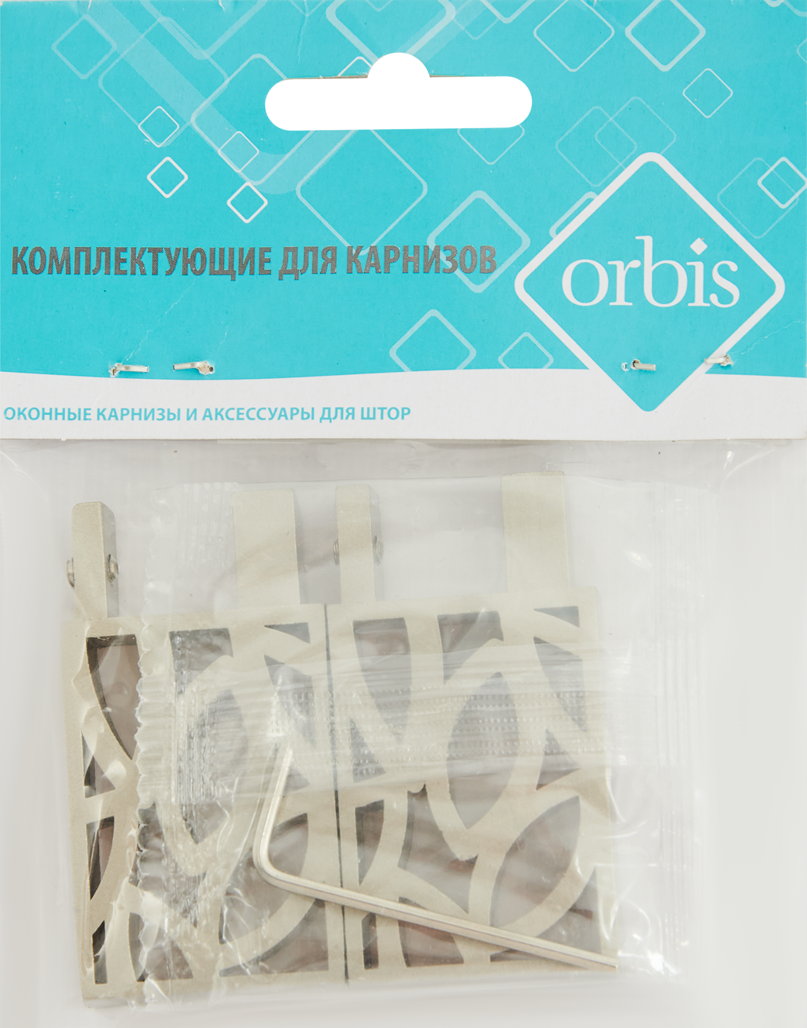 Наконечник Квадро Листья металл сатин 4 см 2 шт. INSPIRE 86198727 STLM-0066742 - Вид №2