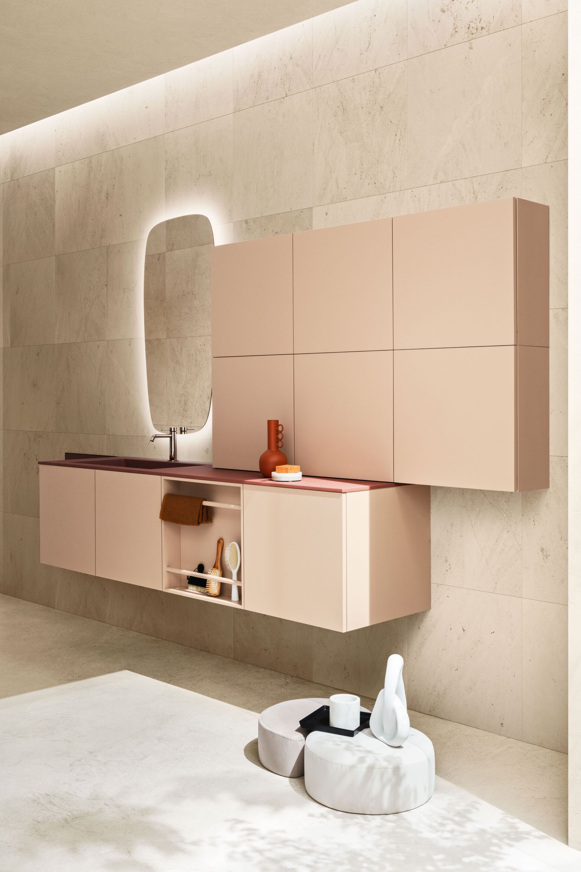 Матовый лакированный деревянный подвесной умывальник ARBLU Dress System ARCH-00084771 - Вид №1