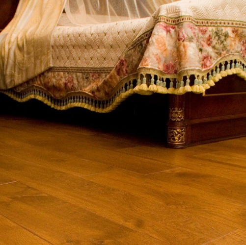 Массивная доска Magestik floor С покрытием Коньяк Дуб с брашью (Текстурированная) 300-1500х125 мм MGK Magestic floor 2600300197 - Вид №4