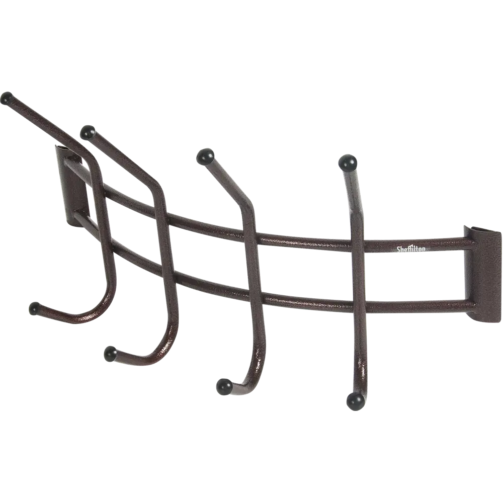 Вешалка настенная Дуга 8 крючков 29х29х40 см цвет медь/чёрный Sheffilton STLM-2183075